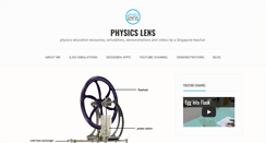Desktop Screenshot of physicslens.com